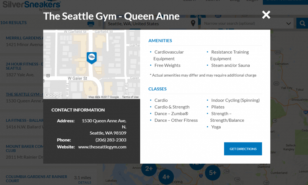 Silver Sneakers Location Search 3 Policy Zip